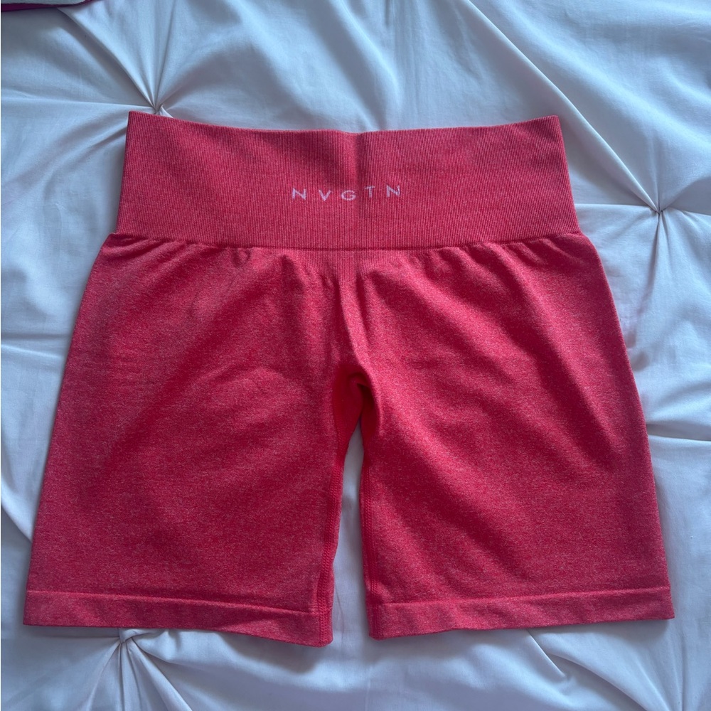 NVGTN Women's Vibrant Red Athletic Shorts